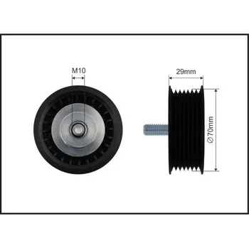 Auto-moto Vratná/vodicí kladka, klínový žebrový řemen CAFFARO 500326