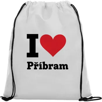 Vak na záda - I love Příbram Zelená