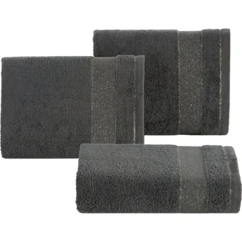 Ručník FROTÉ RUČNÍK NESSY 70X140 CM TMAVĚŠEDÁ