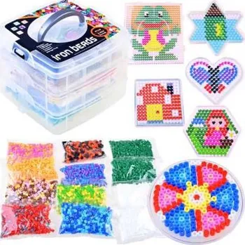 Dětské navlékací korálky Zažehlovací korálky 6000ks – obrovský set