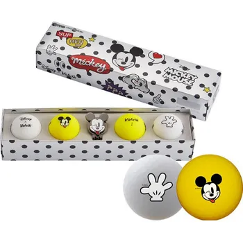 Golfový míček VOLVIK ball Vivid Disney Mickey 4 balls + ball marker