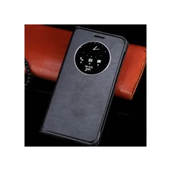 Pouzdro na mobilní telefon Asus Zenfone 5 A500KL A500CG A501CG - černé flipové pouzdro + ochranná fólie