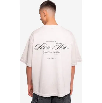 Pánské tričko Don Lemme Pánské oversized triko Silver - oil Velikost: M