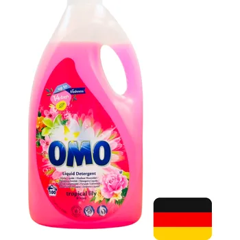 Prací gel OMO prací gel 100 dávek Universal Tropical Lily & Rose 5 l