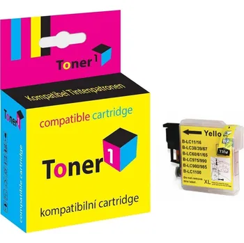 Cartridge Brother LC-980Y - LC980Y kompatibilní žlutá Toner1