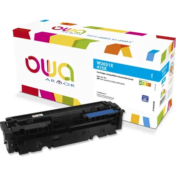 Toner HP W2031X - 415X kompatibilní azurový Armor OWA