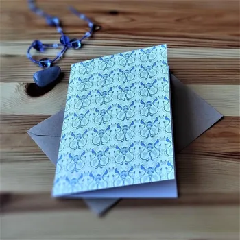 Přání s obálkou 120x170 mm - jako z porcelánu č.2