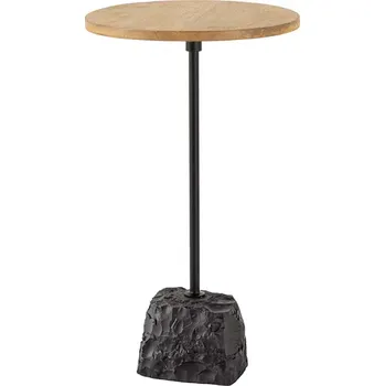 Konferenční stolek Odkládací stolek TRAYFUL 55 CM mramor/masiv mango