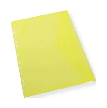 Teczka A4 kopertowa z europerforacją żółta