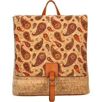 Městský batoh Beast Style Dámský batoh v korkovém designu T8329 typ12 hnědá