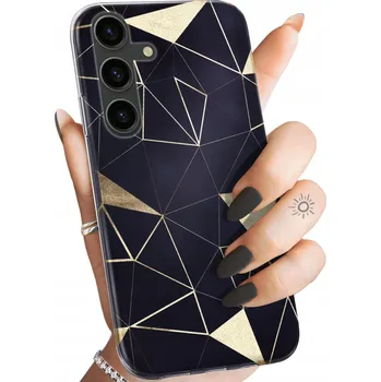 Pouzdro na mobilní telefon Zadní Kryt Hello Case pro Samsung Galaxy S24 zlaté