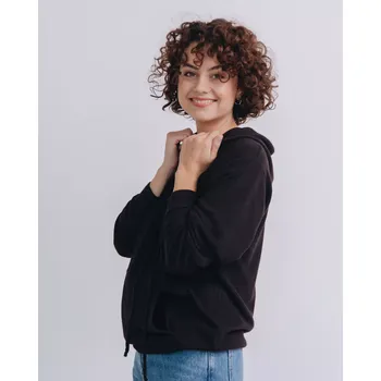 Dámská mikina Dámská mikina Kašmír Blend s kapucí Hnědá M-L