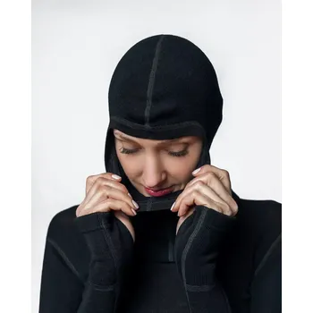 Kukla Dámská vlněná kukla Merino 240 Černá UNI