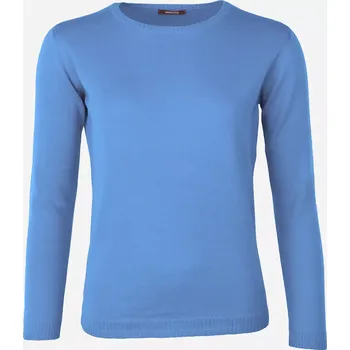 Dámský svetr Dámský vlněný svetr Merino Blend Světle modrá S