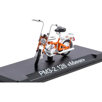 autíčko RMZ-2.126 Mini 1:24 - MODIMIO Collections Naše Motocykly časopis s modelem #58 RMZ-2.126 Mini - model motorky