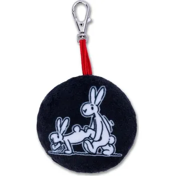 Moravská ústředna Přívěsek Bob a Bobek, kolečko 6 cm černé, trakař