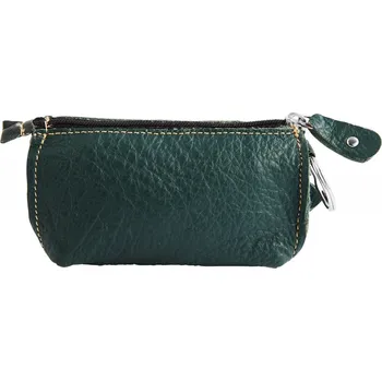 Pouzdro na klíče Excellanc z pravé kůže ve smaragdové barvě