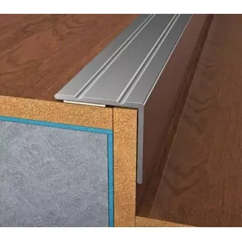 BOHEMIA PROFIL 70101 schodový profil samolepící elox stříbro 20/25 mm / 270 cm