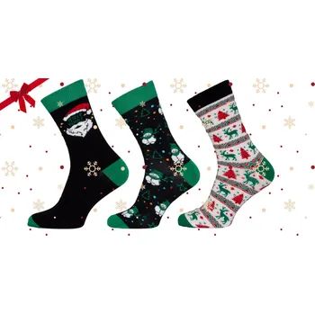 Pánské ponožky Pánské VÁNOČNÍ ponožky NOVIA | 1047