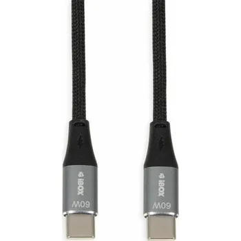 Datový kabel iBOX IKUTC USB-C kabel 60W 1m Černý
