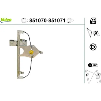 Stahovačka okna Zvedací zařízení oken VALEO 851070