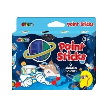 Set školních potřeb Farby w sztyfcie 6 metalicznych kolorów