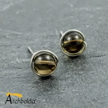 Náušnice Náušnice pecky Záhnědová očka