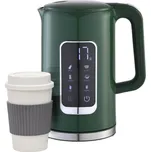 Rychlovarná konvice s LCD displejem 1,7 l 2200W/230V zelená + cest. hrnek 450 ml