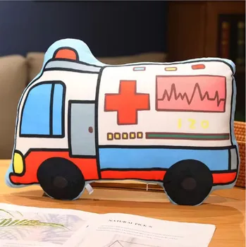 plyšák Plyšová hračka (polštářek) - dopravní prostředky Varianta: ambulance