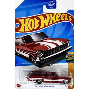 HOT WHEELS - '64 Chevy Nova Wagon Red (E6)