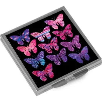 Kosmetické zrcátko Otevírací zrcátko, Sbírka fialových motýlů