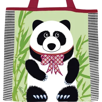 Nákupní taška Plátěná taška, Hladová panda