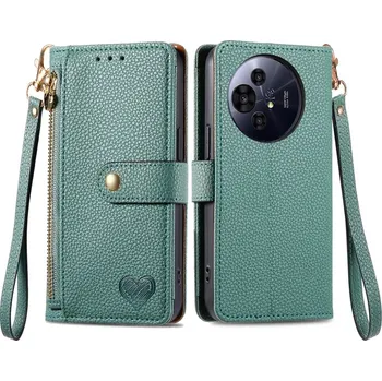 Pouzdro na tablet VSECHNONAMOBIL 94442 HEART Peněženkové pouzdro pro TCL 50 Pro NxtPaper zelené