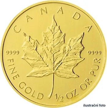 Česká mincovna Zlatá investiční mince 1/2 Oz 20 CAD Maple Leaf