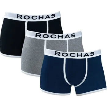 Boxerky Rochas 8290-813 Boxer 3 PACK Multicolor XL