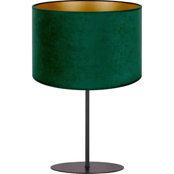 Lampička Duolla - Stolní lampa ROLLER 1xE14/15W/230V tmavě pr. 20 cm zelená/zlatá