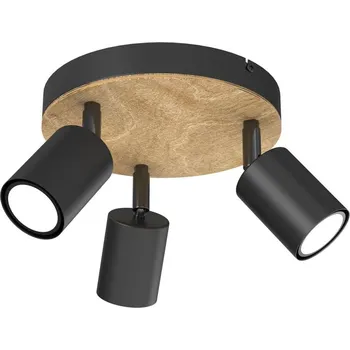 Bodové svítidlo Bodové svítidlo TULON 3xGU10/8W/230V černá/dub