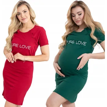 Dámské noční prádlo SADA 2X NOČNÍ TĚHOTENSKÁ NA KOJENÍ vel. 3XL