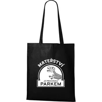 Nákupní taška DOBRÝ TRIKO Bavlněná taška s potiskem Mateřství Barva: Černá