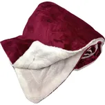 HOME ELEMENTS Beránková deka mikroflanel červená 150 x 200 cm 1ks