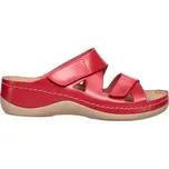 Dámské pantofle LEONS MAJA 37 Červená, Hnědá