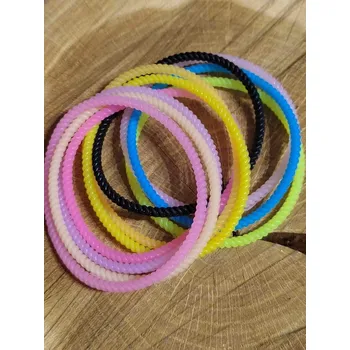 Silikonové gumičky 10 ks různé barvy