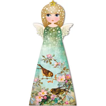 Dřevěný anděl, Jarní píseň Velikost: větší 16 x 35,5 cm