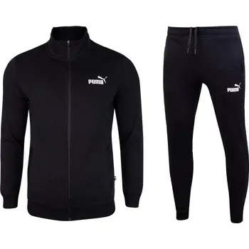 Pánské oblečení PUMA PÁNSKÁ KOMPLETNÍ BAVLNĚNÁ MIKINA CLEAN SWEAT SUIT ČERNÁ 585840 01 Velikost: S