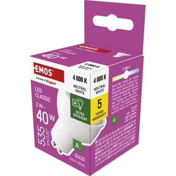 EMOS Classic ZQ8338 MR16 40W 230V 535lm…