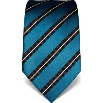 Kravata Elegantní kravata Vincenzo Boretti 21968 -petrolejová s pruhem