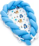 T-TOMI Pletené hnízdečko 2v1 Blue bears TT 6905