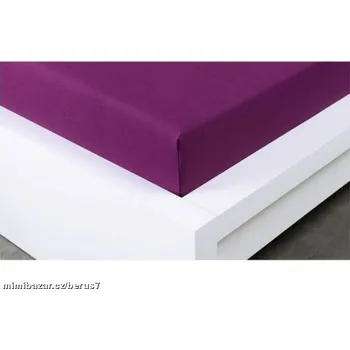 Prostěradlo PROSTĚRADLO Jersey 180 x 200 švestková