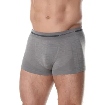Pánské oblečení Brubeck pánské boxerky Comfort wool Barva: Šedá, Velikost: XXL