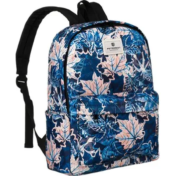 Městský batoh Tmavě modrý batoh s listy Peterson PTN 79904 Velikost: ONE SIZE